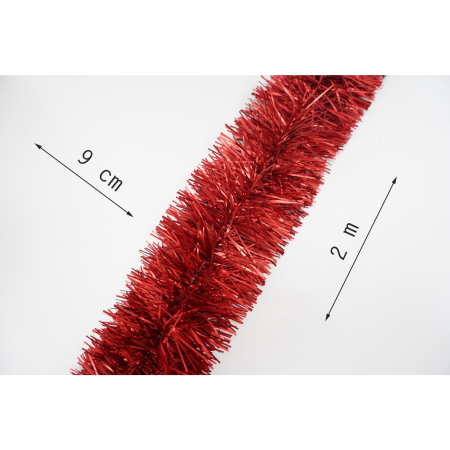 Beteala Craciun, , roșu, marimea: 2 m x 9 cm material:folie PVC, interior/exterio [5]