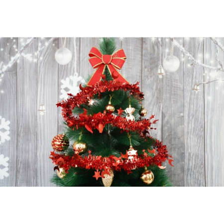 Beteala Craciun, , roșu, marimea: 2 m x 9 cm x 5 cm material:folie PVC, interior/exterior [7]