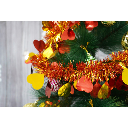 Beteala Craciun, , roșu, marimea: 2 m x 9 cm x 9 cm material:folie PVC, interior/exterior [3]