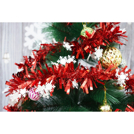 Beteala Craciun, , roșu, marimea: 2 m x 9 cm x 9 cm material:folie PVC, interior/exterior [2]