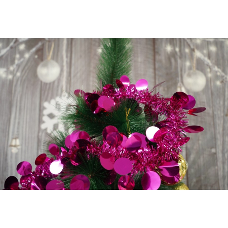 Beteala Craciun, , roz, marimea: 2 m x 11 cm material:folie PVC, interior/exterior [7]