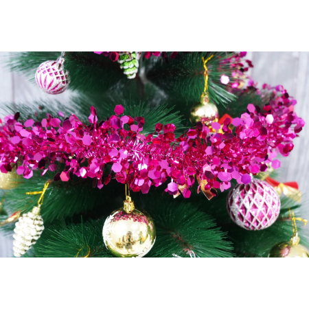 Beteala Craciun, , roz, marimea: 2 m x 9 cm material:folie PVC, interior/exterior [8]