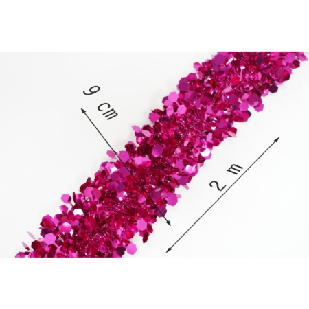 Beteala Craciun, , roz, marimea: 2 m x 9 cm material:folie PVC, interior/exterior [14]