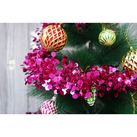 Beteala Craciun, , roz, marimea: 2 m x 9 cm material:folie PVC, interior/exterior [4]