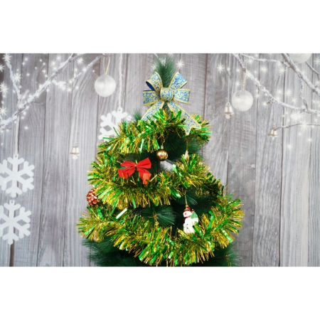 Beteala Craciun, , verde, marimea: 2 m x 11 cm material:folie PVC, interior/exterior [7]