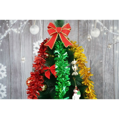 Beteala Craciun, , verde, marimea: 2 m x 9 cm material:folie PVC, interior/exterior [10]