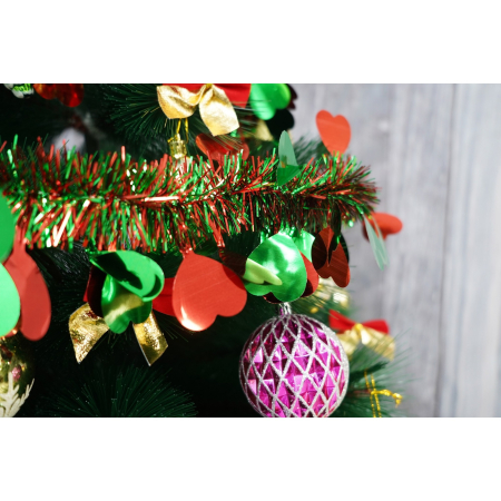 Beteala Craciun, , verde, marimea: 2 m x 9 cm x 9 cm material:folie PVC, interior/exterio [1]