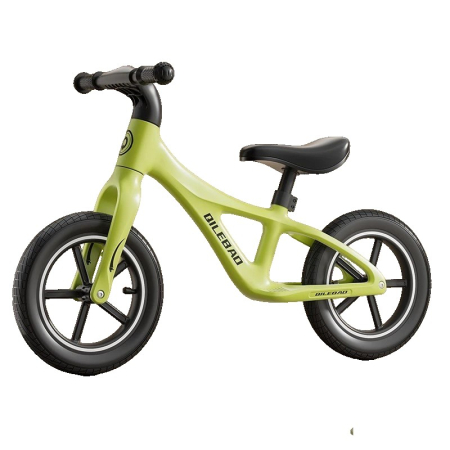 ✨TOATE PRODUSELE✨ - Bicicleta pentru Copii, , Fara Pedale, Pentru 2-6 Ani, 2 Roti Silentioase, Sa Reglabila 43 - 58 cm, din Plastic si Fibra de Sticla, 88 x 56 x 43 cm, Verde