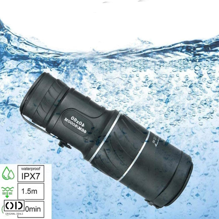 Binoclu Monocular 40x60 Compact Cauciucat Observatii Natura Original Deals  [15]