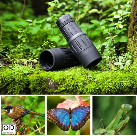  Binoclu Monocular 40x60 Compact Cauciucat Observatii Natura Original Deals  [17]
