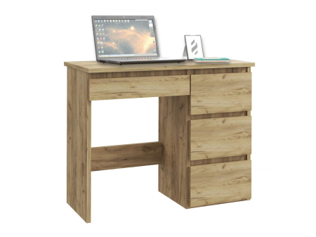 Birou calculator Beta 3 cu 4 sertare, 94x43x75 cm, finisaj craft [4]