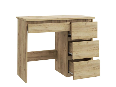 Birou calculator Beta 3 cu 4 sertare, 94x43x75 cm, finisaj craft [3]