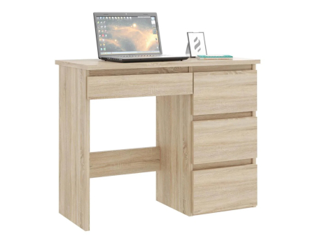 Birou calculator Beta 3 cu 4 sertare, 94x43x75 cm, finisaj sonoma [1]