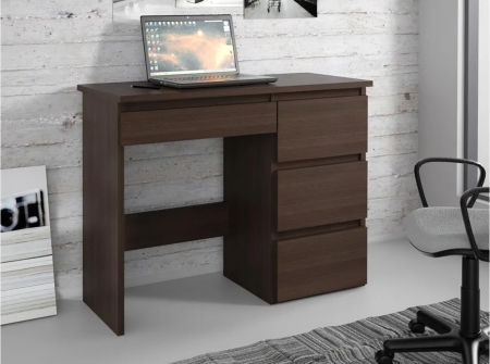 Birou calculator Beta 3 cu 4 sertare, 94x43x75 cm, finisaj wenge [1]