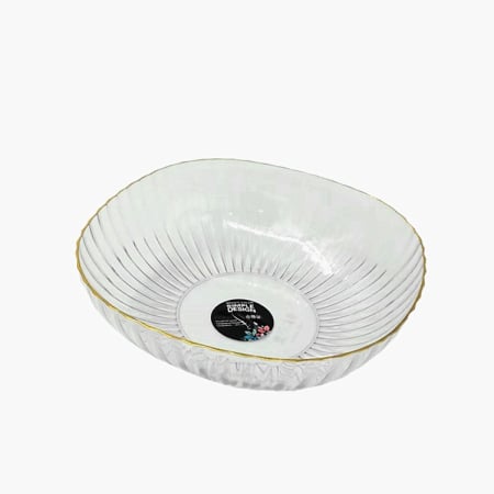 ✨TOATE PRODUSELE✨ - Bol cu un Singur Strat, , pentru Fructe, Legume, Snacks, 22.4x9 cm, Transparent