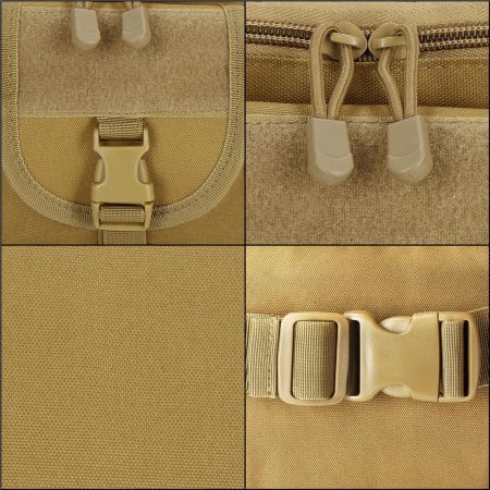 Borseta incapatoare pentru umar sau brau, impermeabila, unisex, 37x19cm, verde [11]