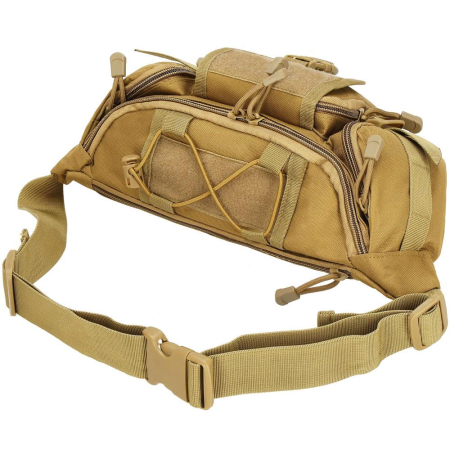 Borseta incapatoare pentru umar sau brau, impermeabila, unisex, 37x19cm, verde [17]