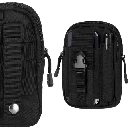 Borseta sport de brau, impermeabila, cu prindere la curea, 18x12x3.5cm, negru [4]