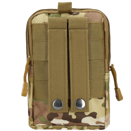 Borseta sport de brau, impermeabila, cu prindere la curea, 18x12x5cm, verde camuflaj [12]