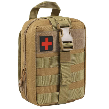 Disponibil livrare locker S - Borseta sport de brau, impermeabila, cu prindere la curea, 22x18x10cm, verde militar