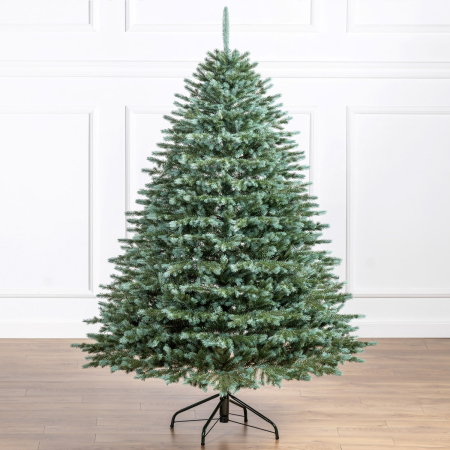 Brad artificial Christmas Deluxe by Sersimo, Alaska Select verde argintiu, integral 3D, 180 cm [19]