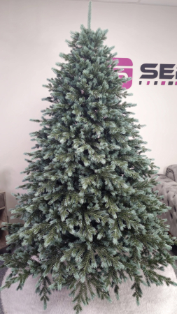 Brad artificial Christmas Deluxe by Sersimo, Alaska Select verde argintiu, integral 3D, 230 cm [16]