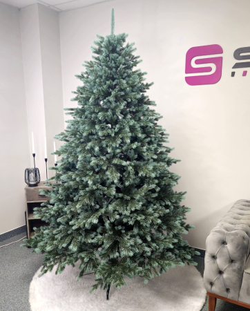 Brad artificial Christmas Deluxe by Sersimo, Alaska Select verde argintiu, integral 3D, 230 cm [1]