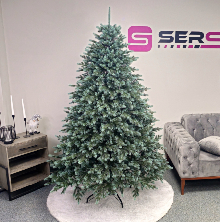 Brad artificial Christmas Deluxe by Sersimo, Alaska Select verde argintiu, integral 3D, 230 cm [18]