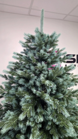 Brad artificial Christmas Deluxe by Sersimo, Alaska Select verde argintiu, integral 3D, 230 cm [5]