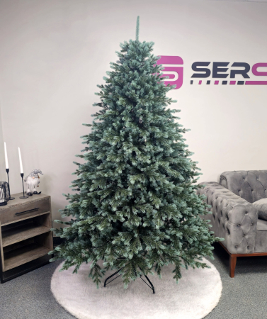 Brad artificial Christmas Deluxe by Sersimo, Alaska Select verde argintiu, integral 3D, 180 cm [11]