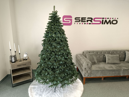 Brad artificial Christmas Deluxe by Sersimo, Canada argintiu, 3D, 210cm [7]