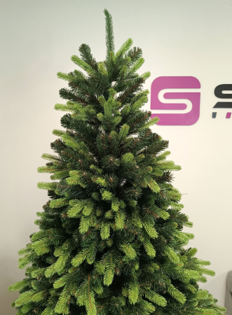 Brad artificial Christmas Deluxe by Sersimo, Carpati cu varfuri verzi, 2D+3D, 210cm [14]