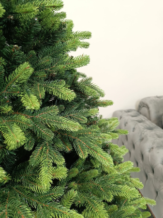 Brad artificial Christmas Deluxe by Sersimo, Carpati cu varfuri verzi, 2D+3D, 210cm [15]