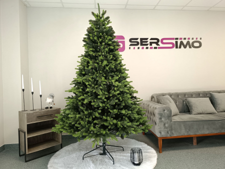 Brad artificial Christmas Deluxe by Sersimo, Carpati cu varfuri verzi, 2D+3D, 250cm [15]