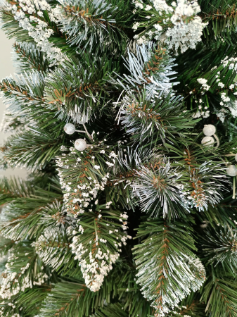 Brad artificial Christmas Deluxe by Sersimo, Crystal nins cu merisoare, 2D, 200cm [3]