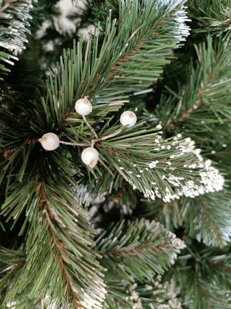 Brad artificial Christmas Deluxe by Sersimo, Crystal nins cu merisoare, 2D, 220cm [9]