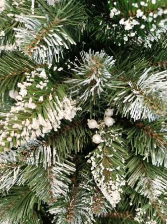 Brad artificial Christmas Deluxe by Sersimo, Crystal nins cu merisoare, 2D, 220cm [12]