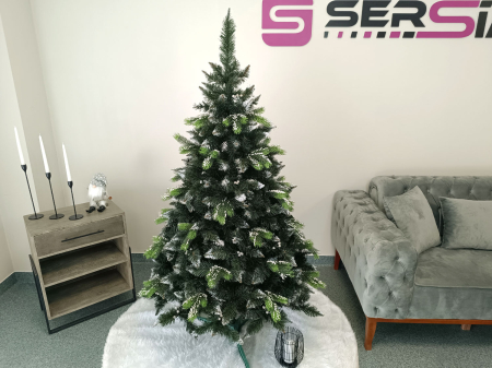 Brad artificial Christmas Deluxe by Sersimo, Diamant, 2D+3D, 180cm [6]