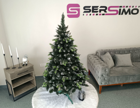 Brad artificial Christmas Deluxe by Sersimo, Diamant, 2D+3D, 180cm [14]