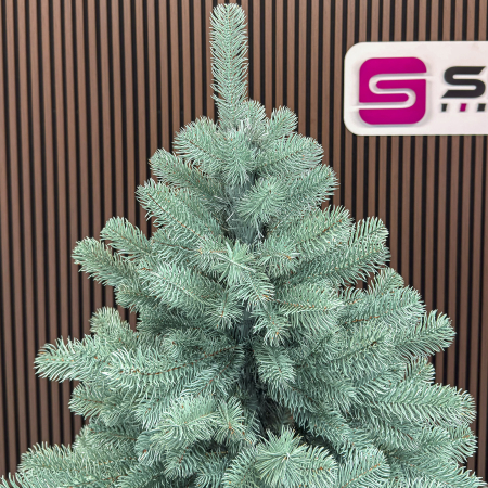 Brad artificial Christmas Deluxe by Sersimo, Kovalivka Select argintiu, integral 3D, 210 cm [11]