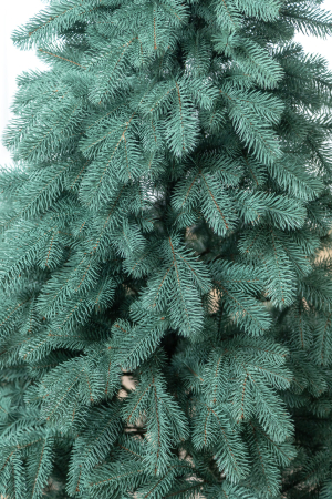 Brad artificial Christmas Deluxe by Sersimo, Kovalivka Select argintiu, integral 3D, 210 cm [18]