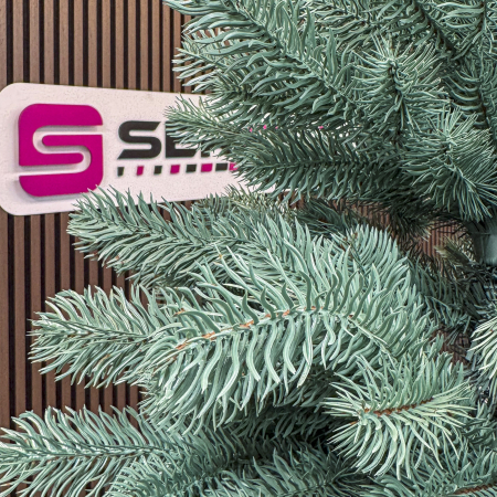 Brad artificial Christmas Deluxe by Sersimo, Kovalivka Select argintiu, integral 3D, 210 cm [5]