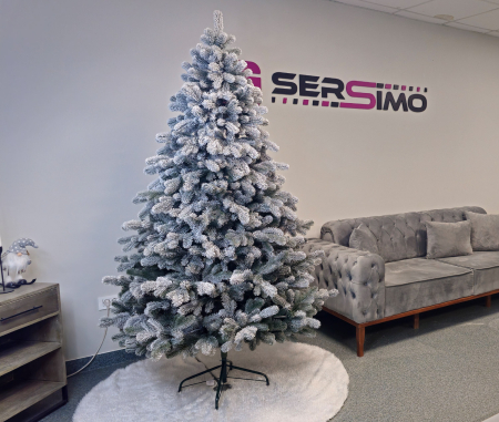 Brad artificial Christmas Deluxe by Sersimo, Kovalivka Select nins, integral 3D, 210cm [5]