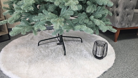 Brad artificial Christmas Deluxe by Sersimo, Kovalivska argintiu, 3D, 210cm [17]