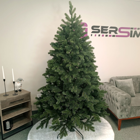 Iarna - Brad artificial Christmas Deluxe by Sersimo, Kovalivska verde, 3D, 210cm