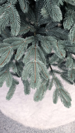 Brad artificial Christmas Deluxe by Sersimo, Laponia Select argintiu, integral 3D, 210cm [4]