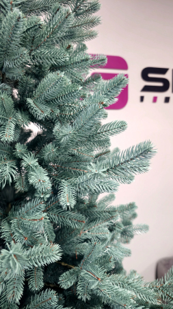 Brad artificial Christmas Deluxe by Sersimo, Viena Select argintiu, integral 3D, 230cm [12]