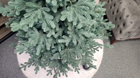 Brad artificial Christmas Deluxe by Sersimo, Viena Select argintiu, integral 3D, 230cm [10]