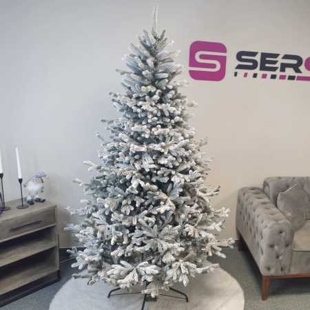 Iarna - Brad artificial Christmas Deluxe by Sersimo, Viena Select nins, integral 3D, 210cm