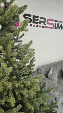 Brad artificial Christmas Deluxe by Sersimo, Viena verde, 3D, 250cm [15]